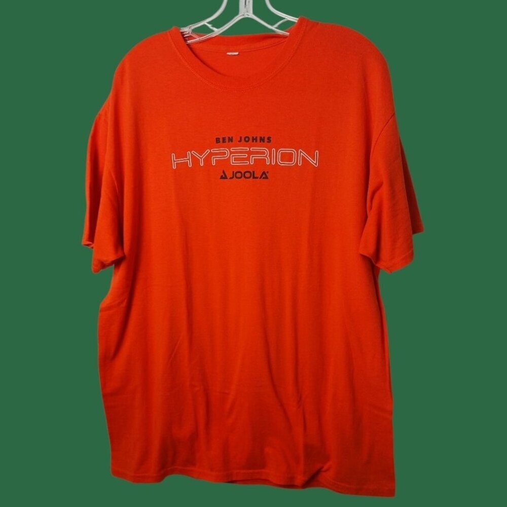 Joola Ben Johns Hyperion  Graphic T-Shirt Short Sleeve Unisex Orange Large
